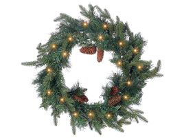 Northernstar Pre-Lit Christmas Wreath 60 cm - Green