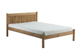 Birlea Rio Waxed Pine Washed Bed Frame - Small Double 4ft