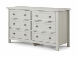 Maine 6 Drawer Wide Storage Chest - Grey