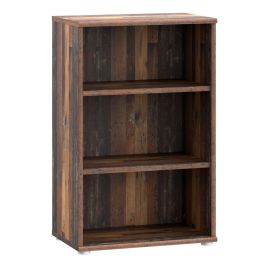 Emna Low Narrow 2 Shelf Bookcase in Vintage Oak