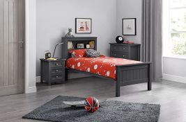 Maine Bookcase Bed 90cm - Anthracite