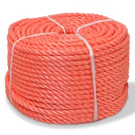 Twisted Rope Polypropylene 8mm 500 m Orange