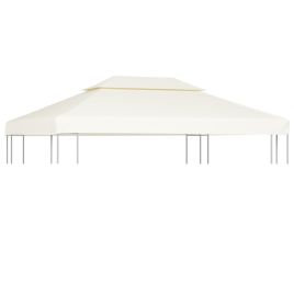 Gazebo Cover Canopy Replacement 310 g / m2 Cream White 3 x 4 m