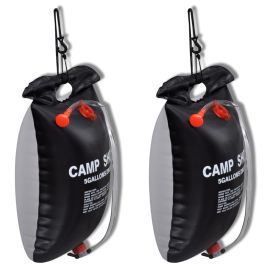 Camp Shower Solar Shower Outdoor Bath 20 L 2 pcs