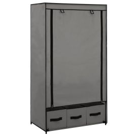 Wardrobe Grey 87x49x159cm Fabric