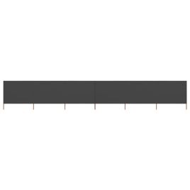 6-panel Wind Screen Fabric 800x120 cm Anthracite