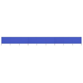 9-panel Wind Screen Fabric 1200x120 cm Azure Blue