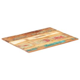 Rectangular Table Top 70x80 cm 15-16 mm Solid Reclaimed Wood