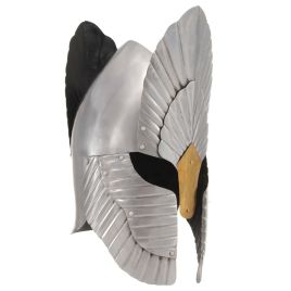 Morli Fantasy Medieval Knight Helmet Replica LARP Silver Steel
