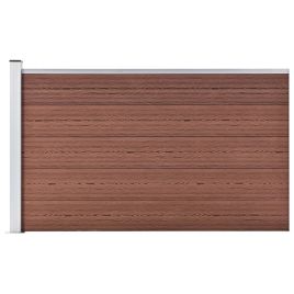 Garden Fence WPC 175x105 cm Brown