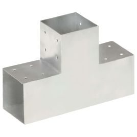 Post Connectors 4 pcs T Shape Galvanised Metal 101x101 mm