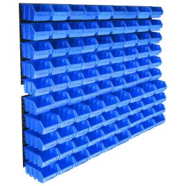 Storage Bin Kit with Wall Panels Blue