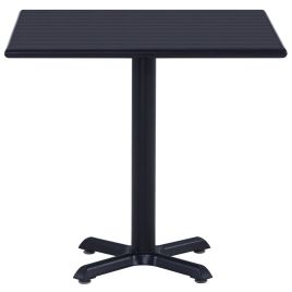 Garden Table Black 80x80x75 cm
