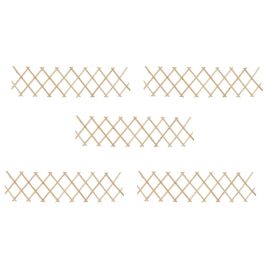 Trellis Fences 5 pcs Firwood 180x30 cm
