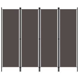 4-Panel Room Divider Anthracite 200x180 cm