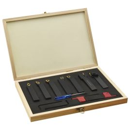12 Pcss Indexable Turning Tool Set 16x16mm 100mm