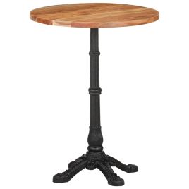 Solid Acacia Wood Bistro Table 60x76 cm