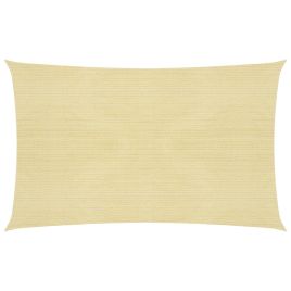Sunshade Sail 160 g/m2 Beige 3x6 m HDPE