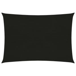 Sunshade Sail 160 g/m2 Black 2.5x4 m HDPE