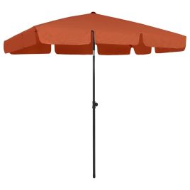 Beach Parasol Terracotta 200x125 cm