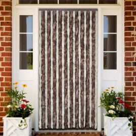 Insect Curtain Beige and Light Brown 56x200 cm Chenille