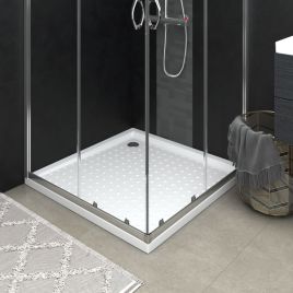Shower Base Tray with Dots White 90x90x4cm