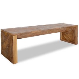 TV Stand 110x35x36 cm Solid Teak Wood