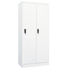 Wardrobe White 80x50x180cm Steel