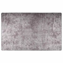 Rug Washable 160x230 cm Grey Anti Slip