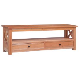TV Cabinet 115x30x40 cm Solid Mahogany Wood