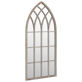 Garden Mirror Sand 70x30 cm Iron for Outdoor Use