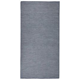 Outdoor Flatweave Rug 100x200 cm Blue