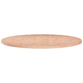 Round Table Top 70x1.5 cm Solid Wood Oak