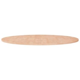 Round Table Top 90x1.5 cm Solid Wood Oak