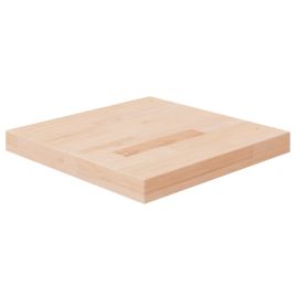 Square Table Top 40x40x4cm Untreated Solid Wood Oak