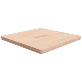 Square Table Top 70x70x4cm Untreated Solid Wood Oak