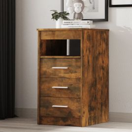 Oak Finish Chest of Drawers - LYNX Tallboy Small Chest  3 Drawers