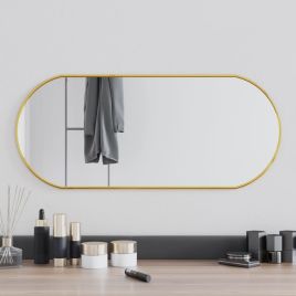 Wall Mirror Gold 70x30cm Oval
