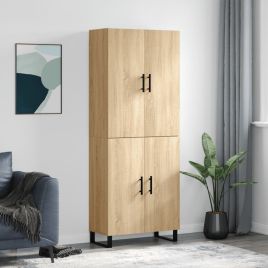 Highboard Sonoma Oak 69.5x34x180 cm Engineered Wood