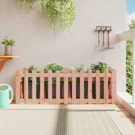 Garden Raised Bed with Fence Design 150x50x50 cm Solid Wood Douglas