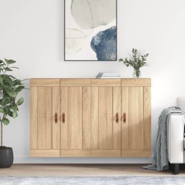 Wall Mounted Cabinets 2 Pieces Sonoma Oak Engineered Wood