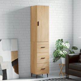 Highboard Sonoma Oak 34.5x34x180 cm Engineered Wood