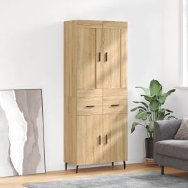 Highboard Sonoma Oak 69.5x34x180 cm Engineered Wood