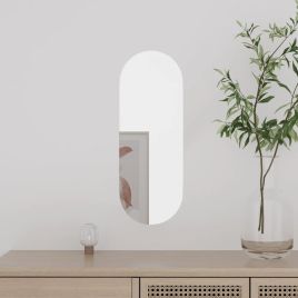 Wall Mirror 15x40cm Glass Oval
