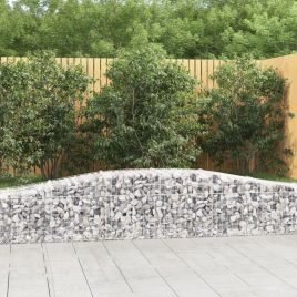 Arched Gabion Baskets 25 pcs 400x50x40/60 cm Galvanised Iron