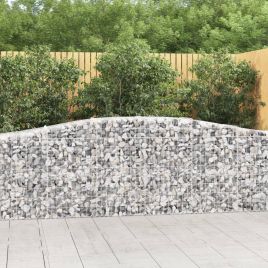 Arched Gabion Baskets 6 pcs 400x50x80/100 cm Galvanised Iron