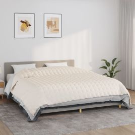 Weighted Blanket Light Cream 235x290cm - Fabric