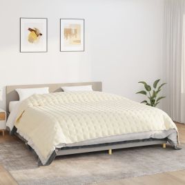 Weighted Blanket Light Cream 235x290cm - Fabric