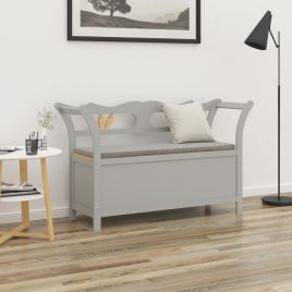Bench Grey 107x45x75.5 cm Solid Wood Fir