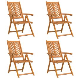 LAOBRO Garden Chair 4 pcs 57x72x109 cm Acacia Wooden - Brown